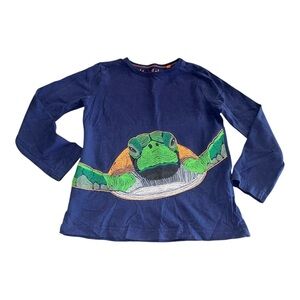 Mini Boden Turtle Long Sleeve Shirt